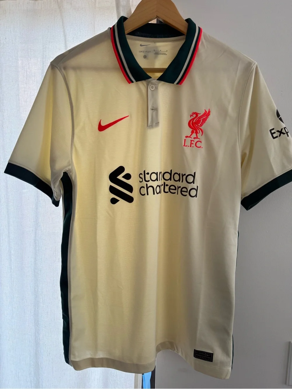 Nike Cream Liverpool FC 2021/22 Away Jersey